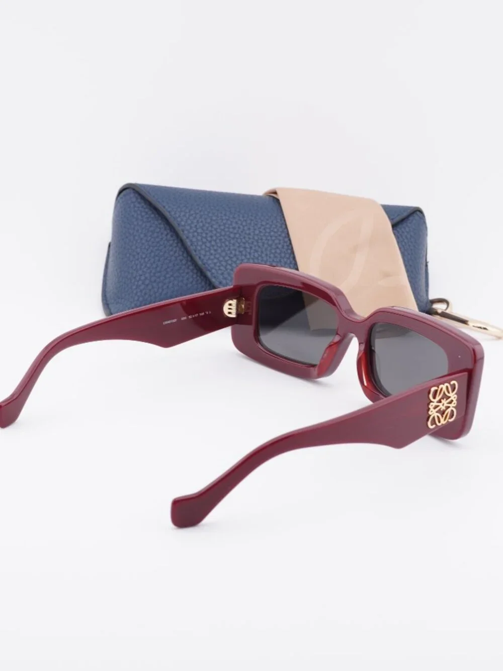 Loewe LW40102F 66A Square Sunglasses – Red\Grey